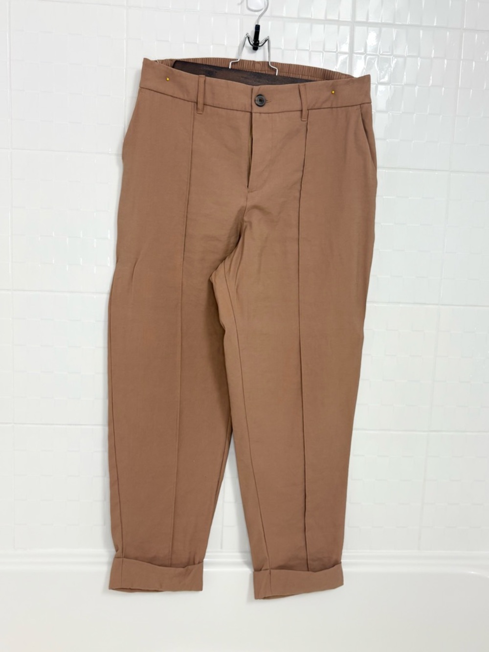 Women’s A New Day Tan Crepe Trousers - size 12